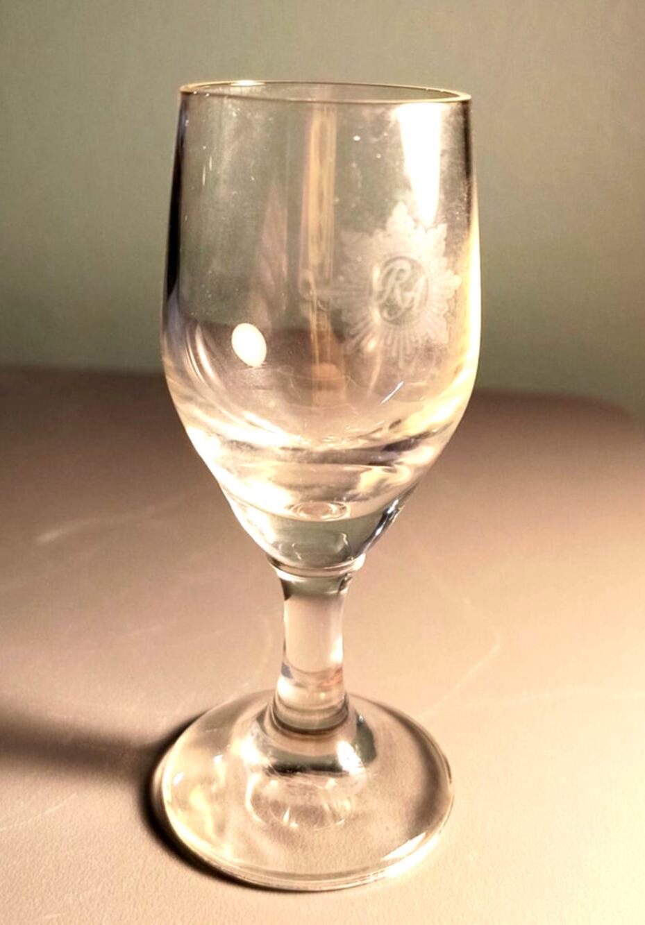 793.  Vintage TWA Royal Ambassador Cordial Glass